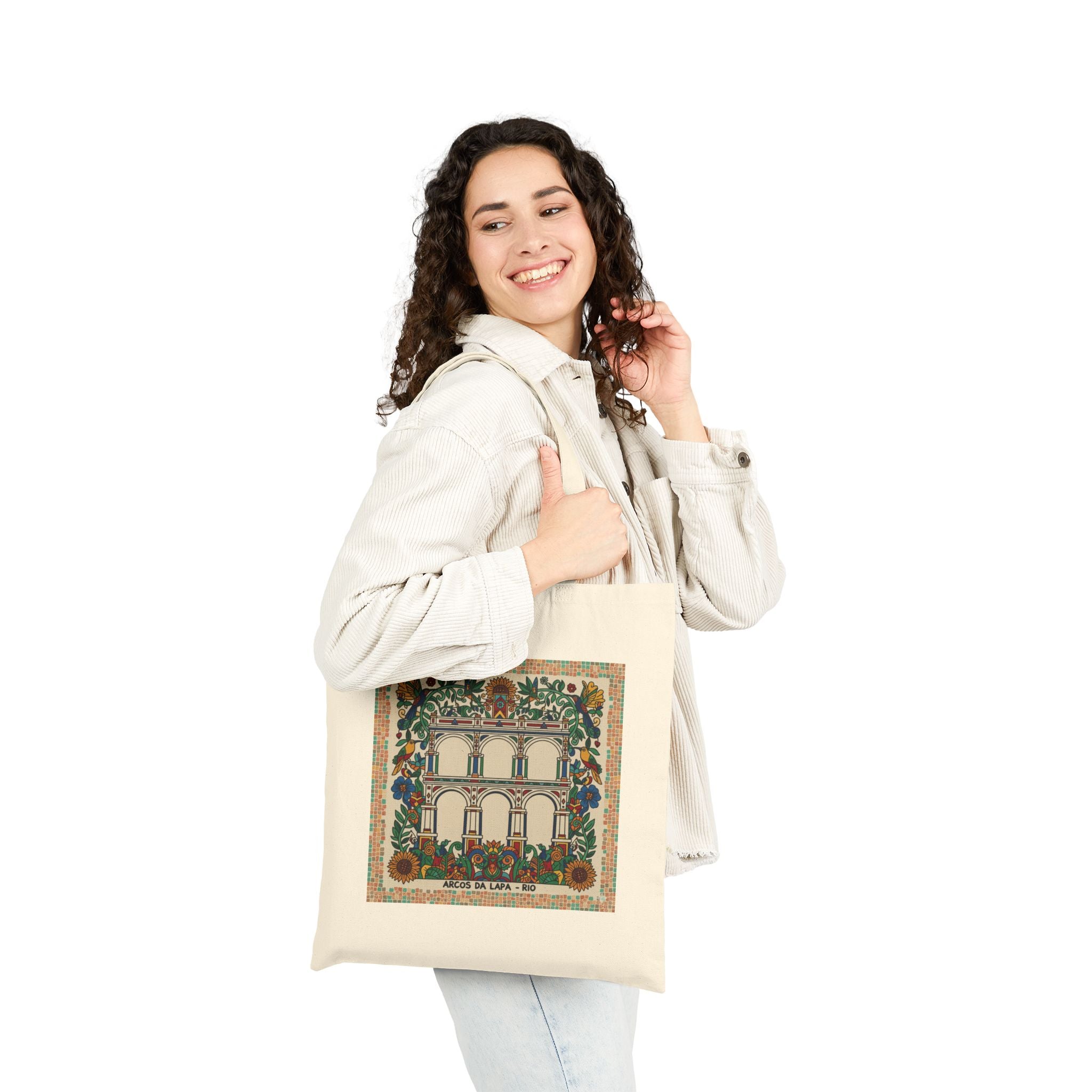 Lapa Floral Arch Cotton Tote Bag