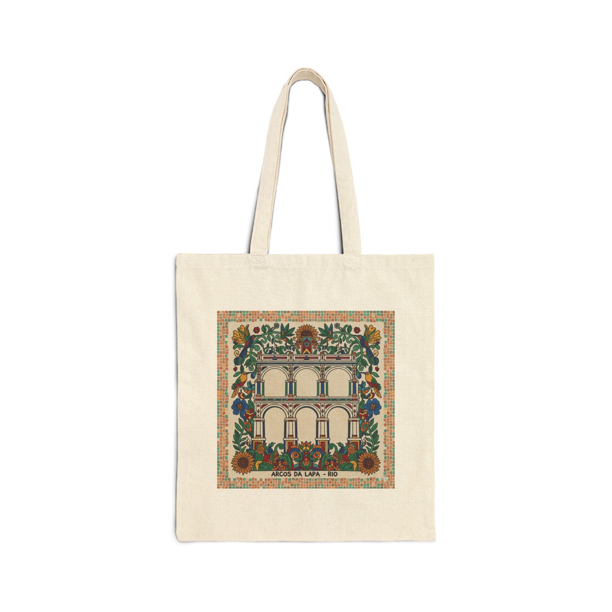 Lapa Floral Arch Cotton Tote Bag